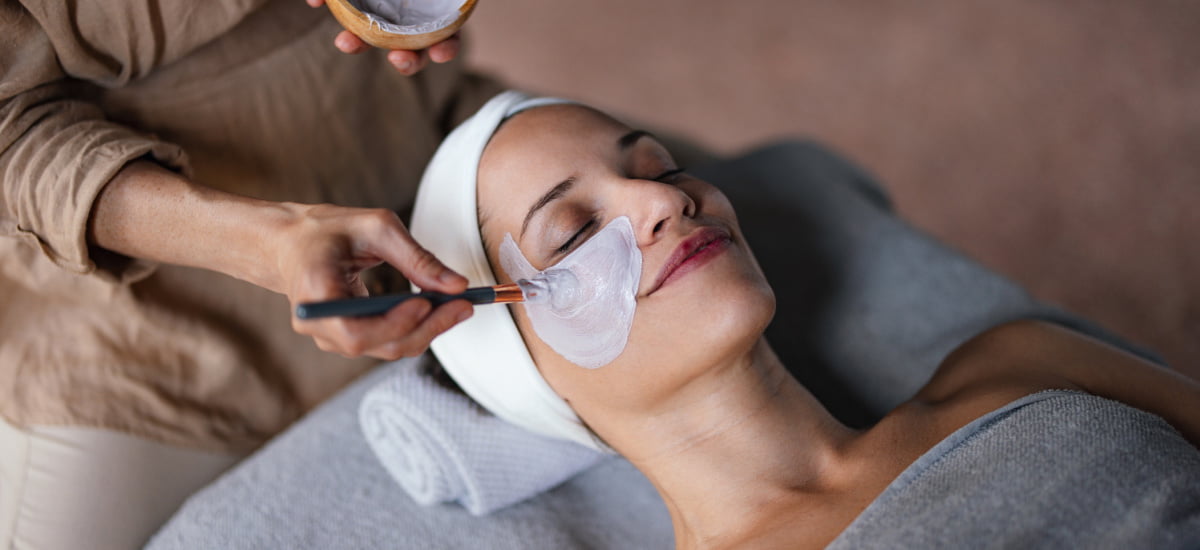 Woman getting a custom facial as part of the VIP Membership Program at Plastic Surgery Services in Hagerstown, MD